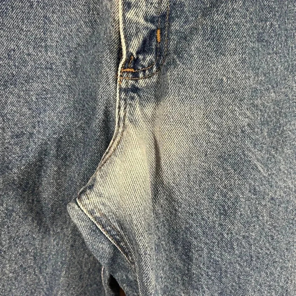 Carhartt Jeans Men's 36x34 Light Wash Blue Denim Pockets 100% Cotton - Picture 4 of 10